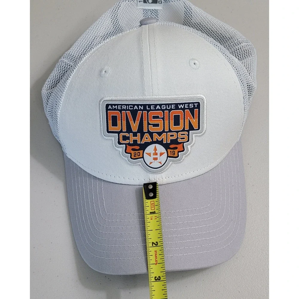New Era 9FORTY Houston Astros 2019 AL West Champs Hat Mens OSFM Grey White